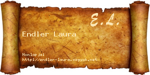 Endler Laura névjegykártya